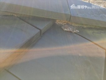 岡山県瀬戸内市 屋根修理 隅棟解体組み立て