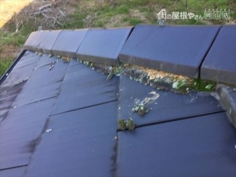 瀬戸内市 崩れそうな隅棟積み直し 地震に強い強力棟