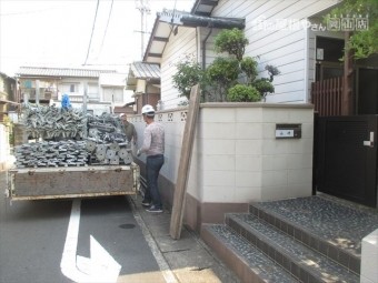 岡山市北区 屋根工事 屋根リフォーム 足場工事