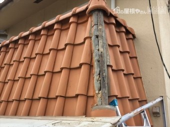 岡山市北区 屋根修理 棟積み直し工事
