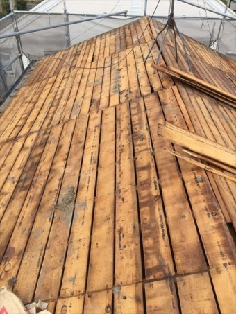 岡山市南区 屋根工事 屋根リフォーム 雨漏り修理 屋根葺き替え 防水紙撤去