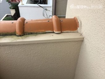 岡山市北区 瓦補修工事 ビスうち替え