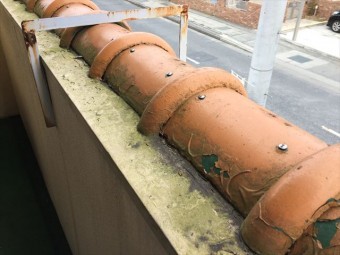 岡山市北区 瓦補修工事 ビスうち替え 完成です。