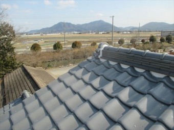 岡山市南区 屋根補修工事 漆喰入れ替え工事