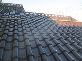 倉敷市 本棟三日月漆喰工事