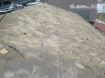 新見市 セメント瓦を撤去した状態