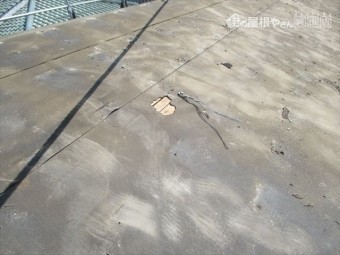 新見市 セメント瓦を撤去した状態