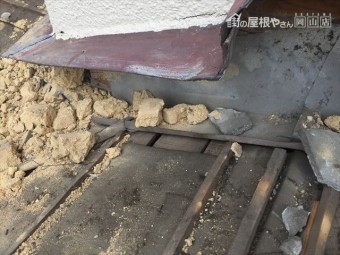 岡山市南区 屋根工事 雨漏り修理 防水紙施工不良