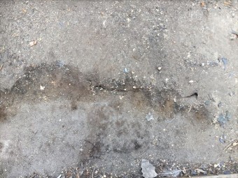 岡山市南区 屋根工事 屋根葺き替え工事 防水紙雨漏り跡