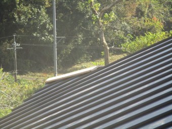 岡山県美咲町 屋根工事 ガルバリウム鋼板の屋根