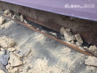 岡山市南区 屋根工事 屋根リフォーム 防水紙施工不良