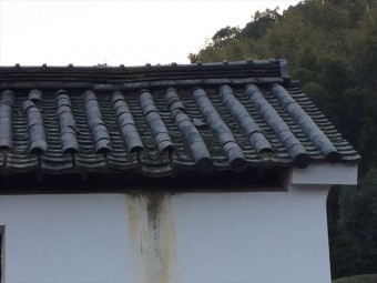 岡山市東区 蔵の屋根修理、野地板補修
