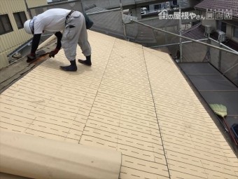 岡山市北区 屋根工事 雨漏り修理 防水シート張り