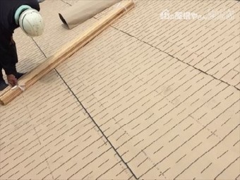倉敷市 下葺き材の防水紙ルーフィング