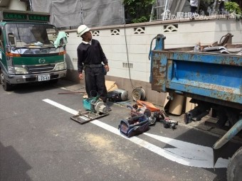 岡山市北区 屋根工事 屋根リフォーム タワー解体