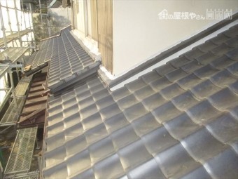 津山市 壁際雨押え漆喰