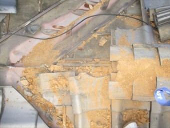 岡山市北区 谷板金取り替え工事