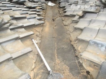 岡山市北区 谷板金撤去