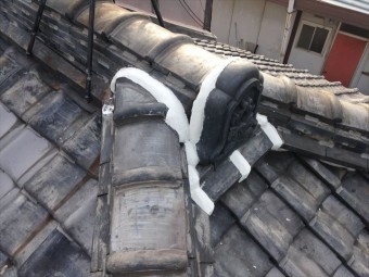 岡山市北区 雨漏り修理 瓦修理