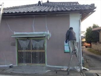 岡山市北区 雨漏り修理 外壁塗装 下地処理