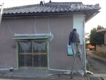 岡山市北区 雨漏り修理 外壁塗装 下地処理