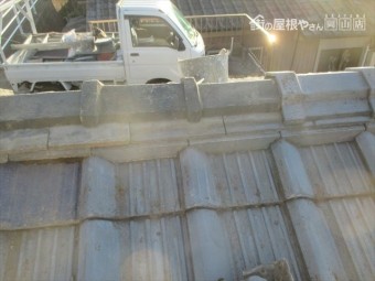 倉敷市 屋根修理 棟瓦補修工事
