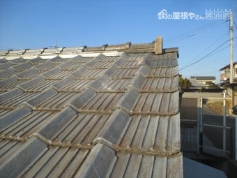 倉敷市 屋根修理 棟瓦補修工事
