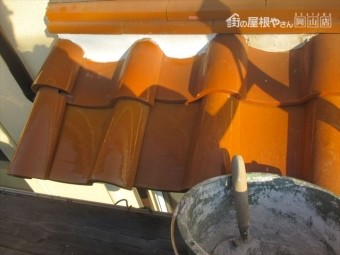 岡山市南区 屋根工事 瓦差し替