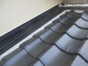備前市 雨押え板金が綺麗に出来ています