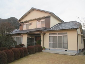 備前市 養生足場の解体完了です。