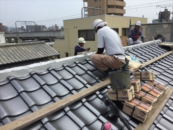 岡山市北区 屋根工事 屋根リフォーム 棟の基礎