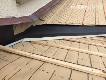 岡山市南区 屋根工事 雨漏り修理 桟木打ち付け