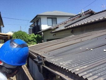 岡山市南区 雨樋点検