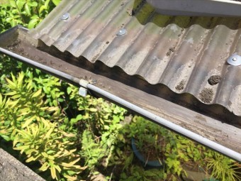 岡山市南区で樋掃除