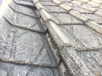 玉野市 屋根瓦が落ちそうです