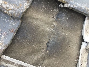 新見市 セメント瓦の状態
