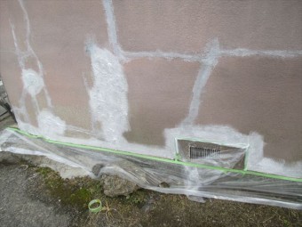 岡山市北区 雨漏り修理 外壁塗装 下地処理