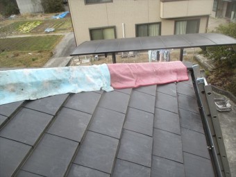 瀬戸内市 崩れそうな隅棟積み直し 地震に強い強力棟 解体