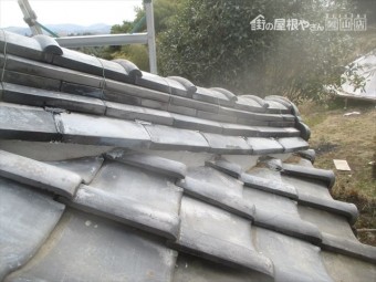 吉備中央町 三日月漆喰補修