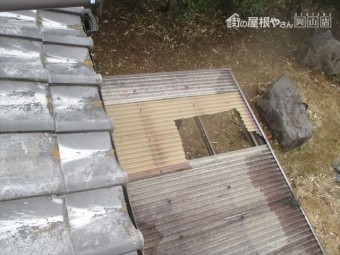 津山市 波板補修