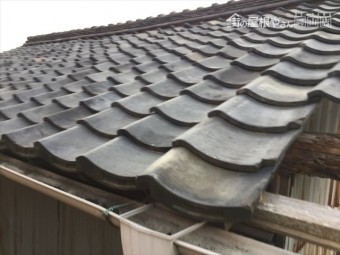 岡山市中区 屋根瓦修理 屋根診断士による点検 瓦の状態
