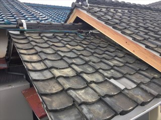 岡山市中区 雨漏り修理 漆喰工事