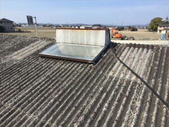 岡山市南区 太陽熱温水器撤去依頼