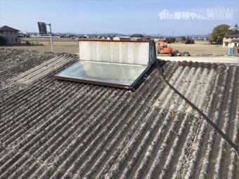 岡山市南区 太陽熱温水器撤去依頼