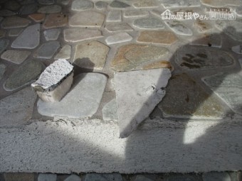 岡山市南区で台風で板金が飛んだ