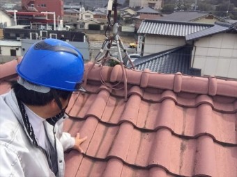 岡山市南区 屋根葺き替え工事点検
