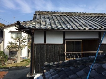 瀬戸内市 瓦葺き替え工事 点検の模様