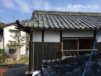 瀬戸内市 瓦葺き替え工事 点検の模様