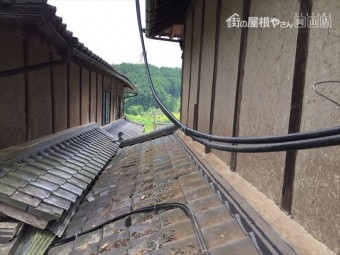 岡山県久米南町 屋根工事 屋根リフォーム 2足場撤去