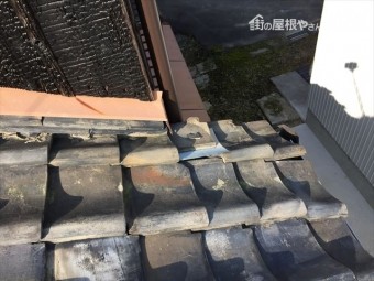 瀬戸内市 瓦葺き替え工事 点検の模様